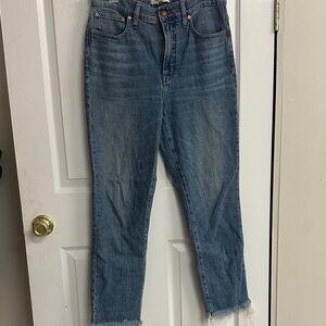 Madewell Blue Ankle Cropped Jeans